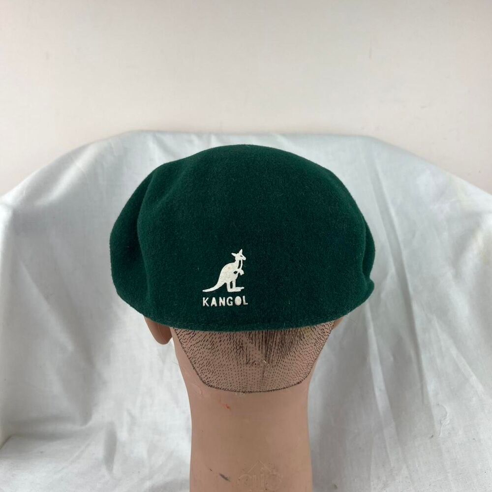 Kangol Green Wool Flat Cap